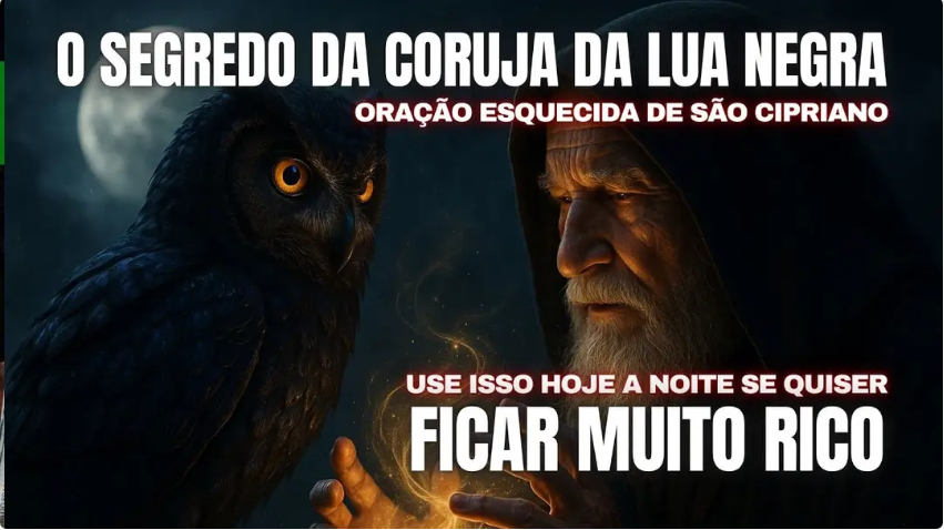O Segredo da Coruja da Lua Negra - Oração Esquecida de São Cipriano